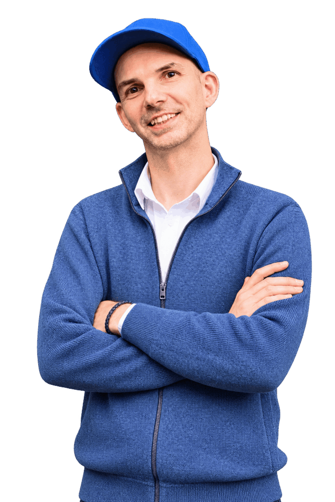 Robert Welti verschränkt selbstbewusst die Arme und unterstützt dich bei der Wertearbeit für deine Praxis.